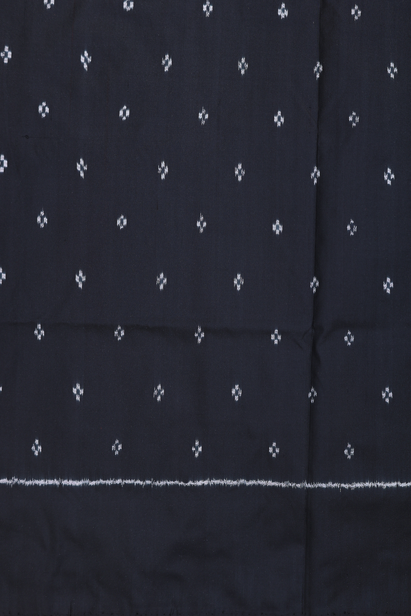 Pochampally Silk Saree In Spiced Orange With Printed Buttis