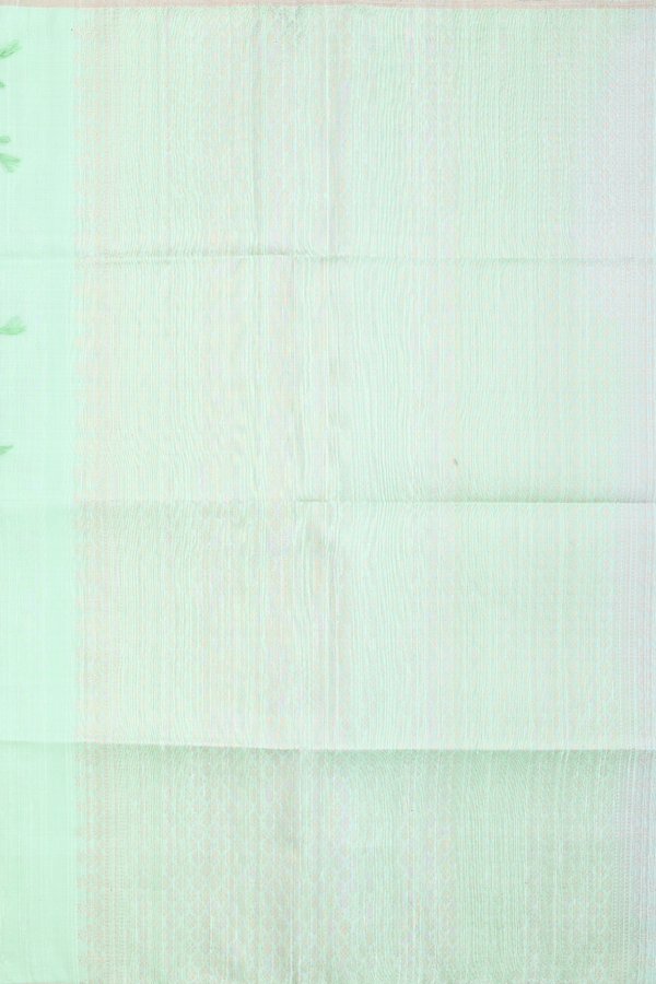 Raw Silk Saree In Grey With Stripes Design