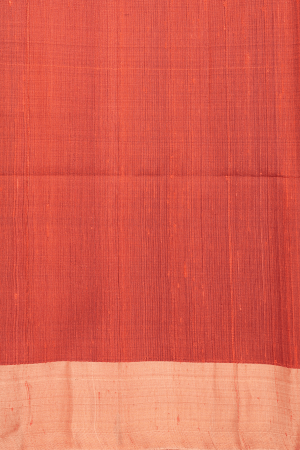 Raw Silk Saree In Plain Green With Bavanchi Border