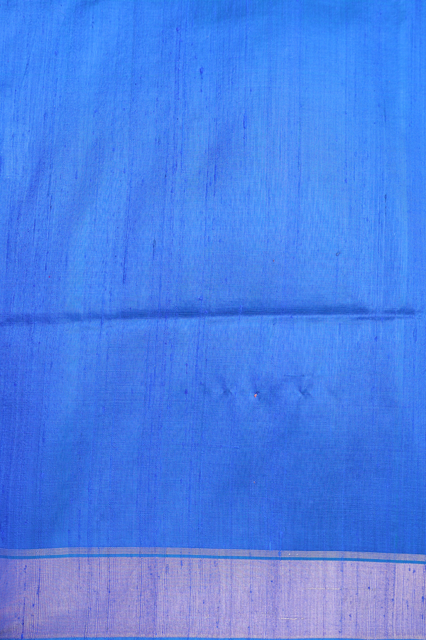 Raw Silk Saree In Red With Zari Buttas