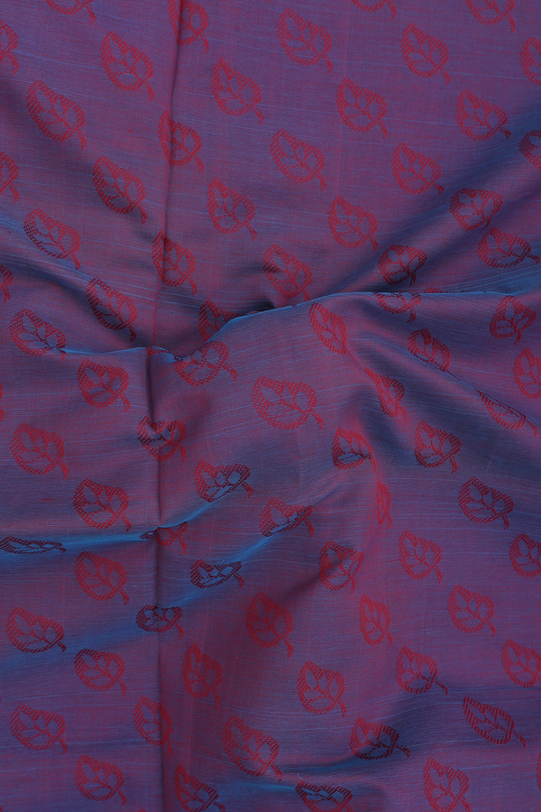 Semi Silk Cotton Saree In Dual Tone With Threadwork Buttas