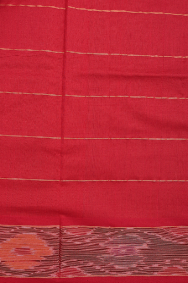 Semi Silk Cotton Saree In Pastel Green With Checks Design