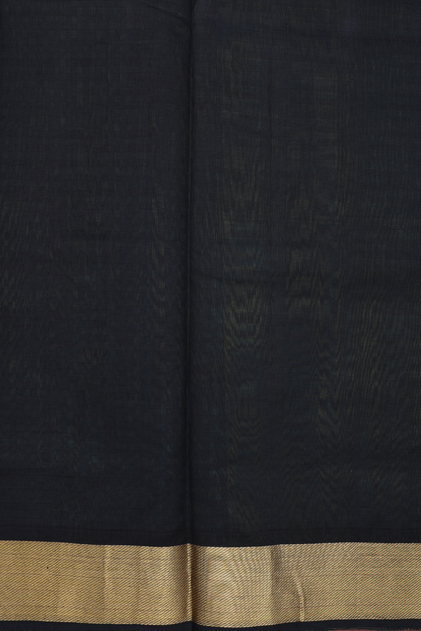 Silk Cotton Saree In Fern Green With Paai Madippu Kattai