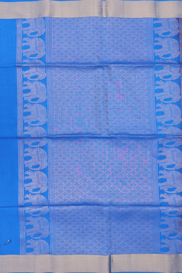 Soft Silk Saree In Berry Purple With Elephant Motifs