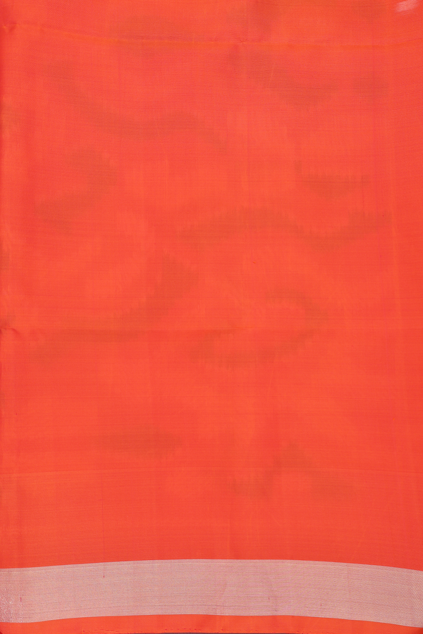 Soft Silk Saree In Egg White With Printed Design