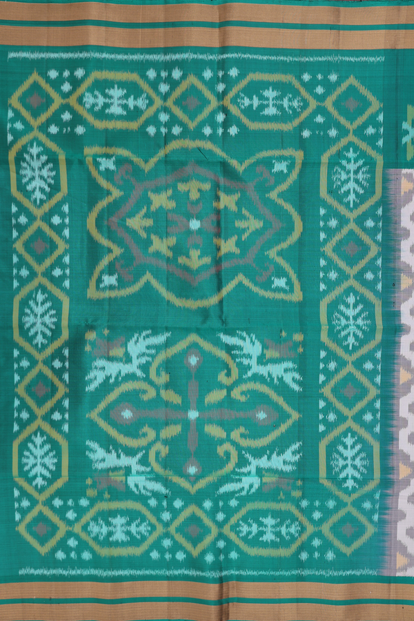 Soft Silk Saree In Ivory With Printed Design