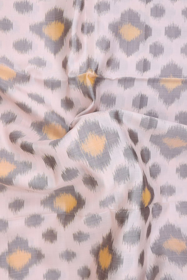 Soft Silk Saree In Ivory With Printed Design