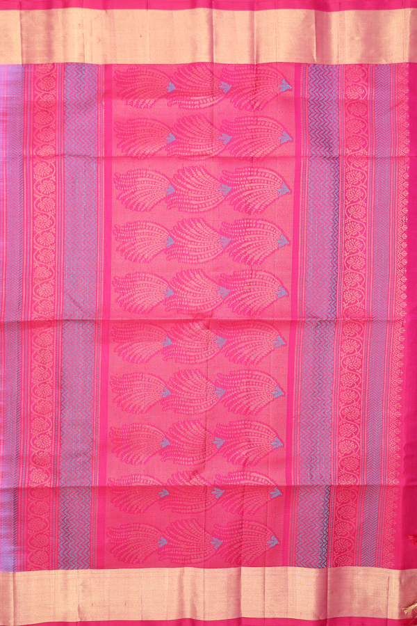 Soft Silk Saree In Lavender With Zari Motifs