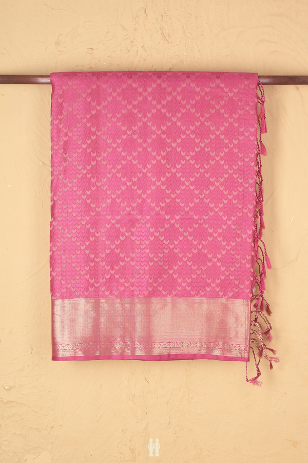 Soft Silk Saree In Mulberry With Diamond Design