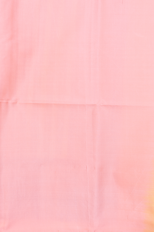 Soft Silk Saree In Orange With Threadwork Buttas