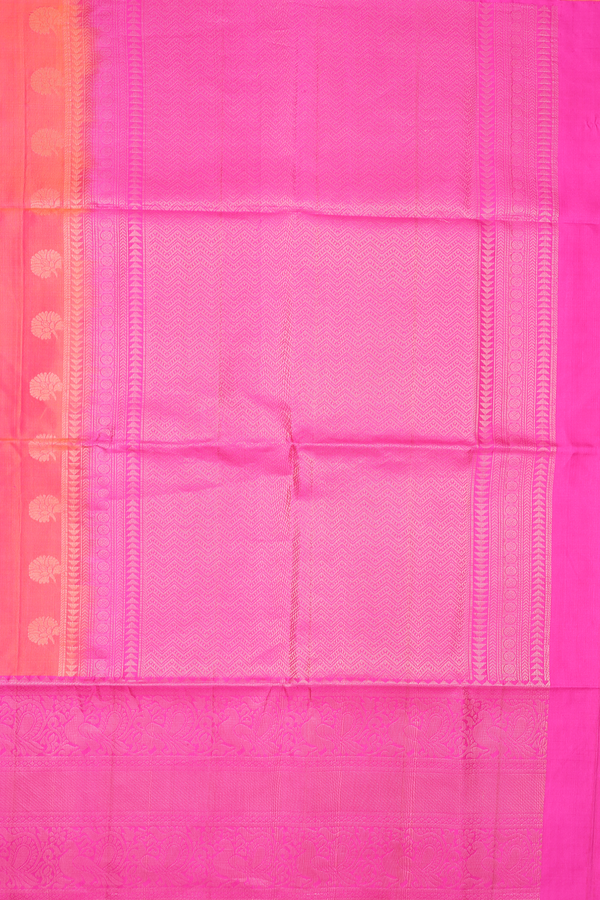 Soft Silk Saree In Pink With Floral Buttas