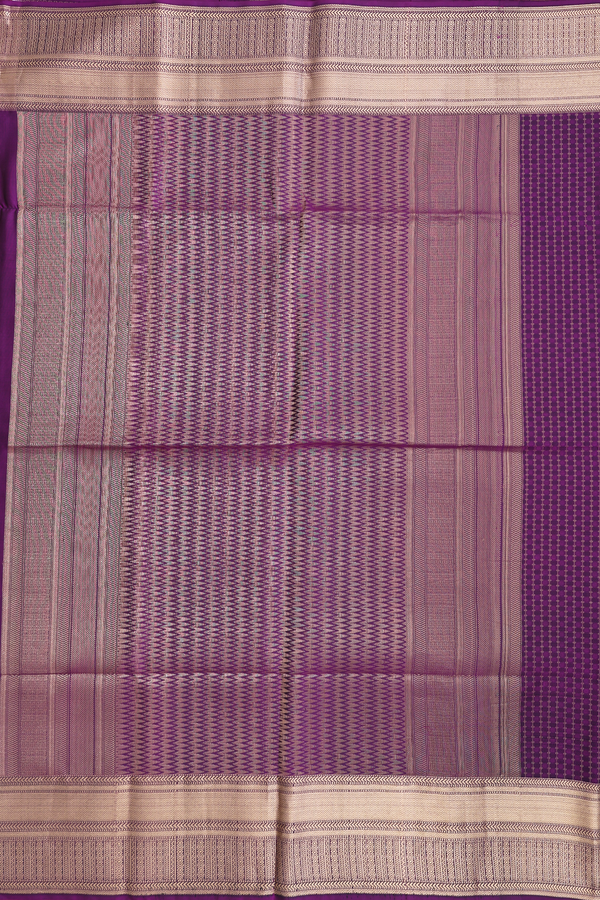 Soft Silk Saree In Purple With Allover Design