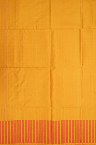Striped Threadwork Design Mustard Yellow Soft Silk Saree
