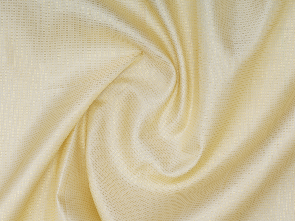 Stripes Design Beige Kanchipuram Silk Blouse Material
