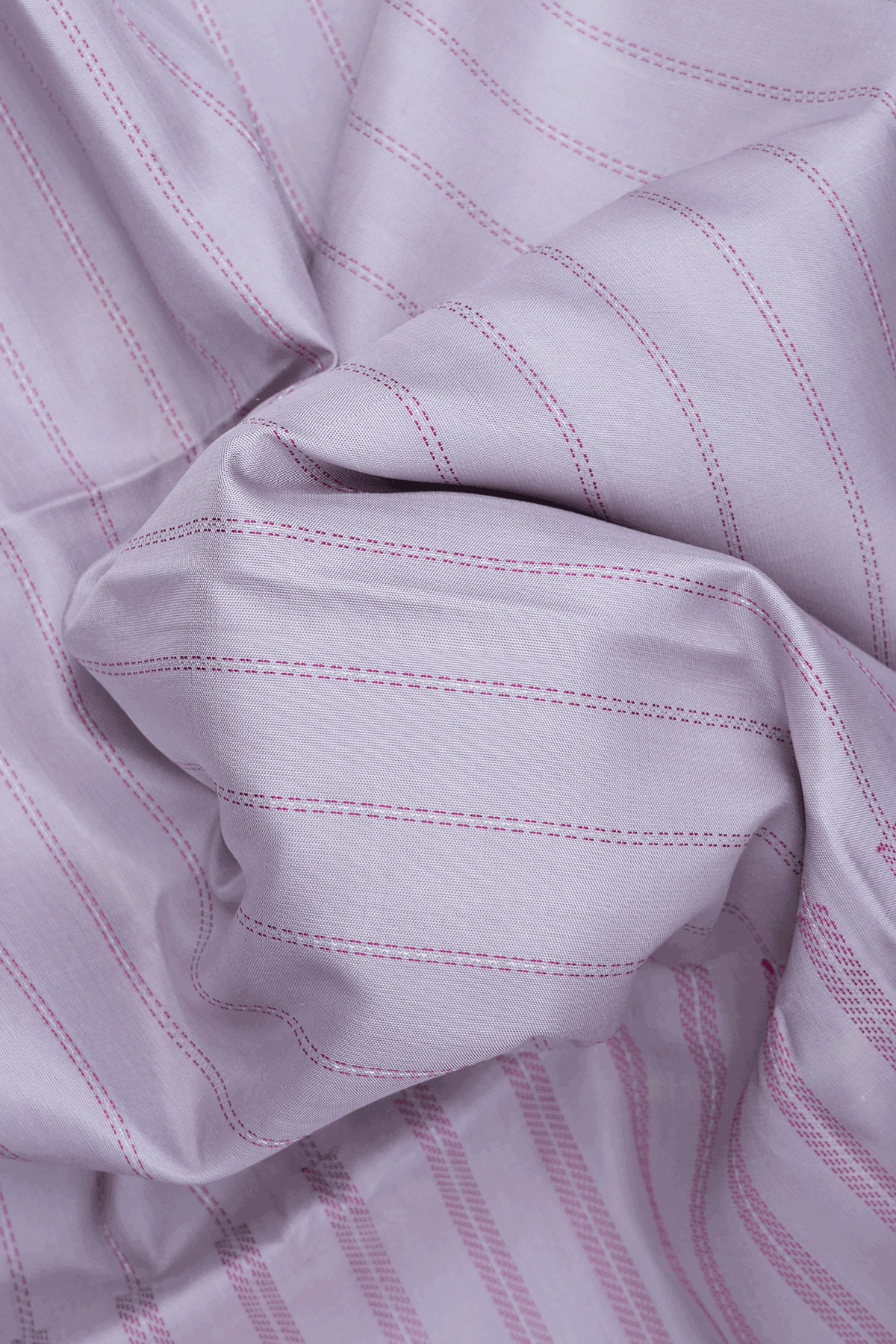 Stripes Threadwork Design Dusty Grape Soft Silk Saree