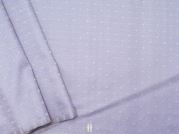 Threadwork Design Grey Kanchipuram Silk Blouse Material