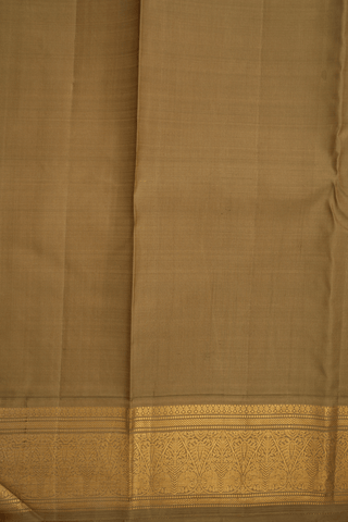 Traditional Border Plain Dual Tone Kanchipuram Silk Saree
