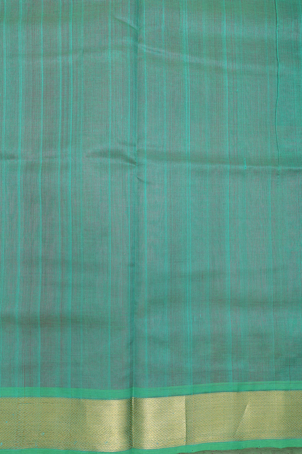 Traditional Silk Cotton Saree In Magenta With Rudraksh Buttas