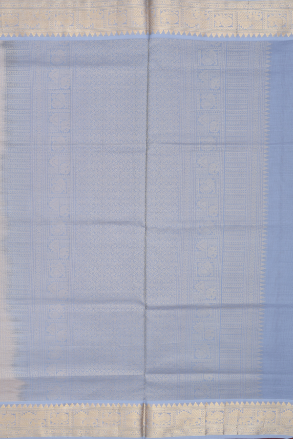 Silk Cotton Saree In Tan Brown With Malli Moggu Buttas