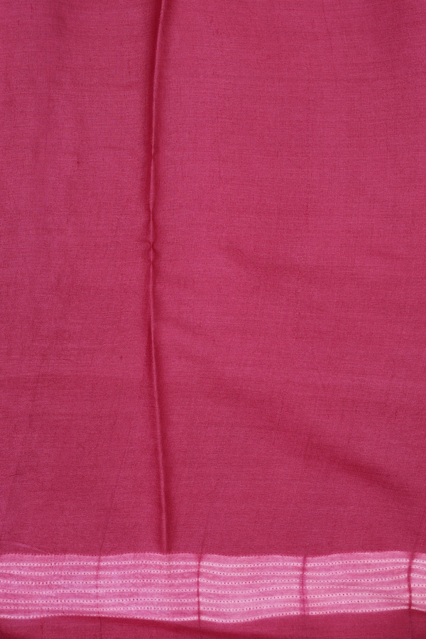 Tussar Silk Saree In Deep Mulberry With Shibori Design