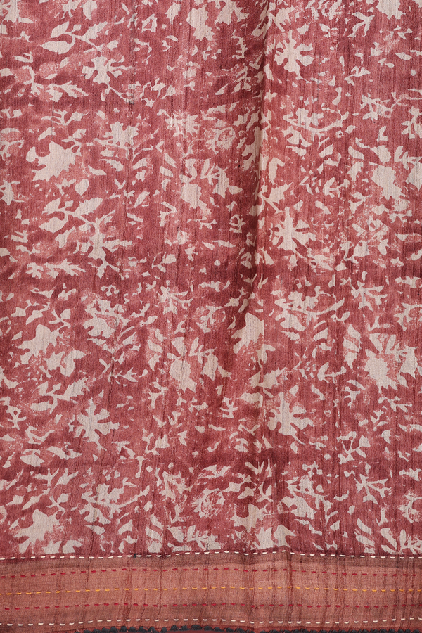 Tussar Silk Saree In Multicolor With Allover Design