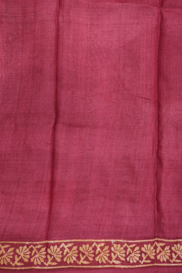 Tussar Silk Saree In Multicolor With Stripes Design