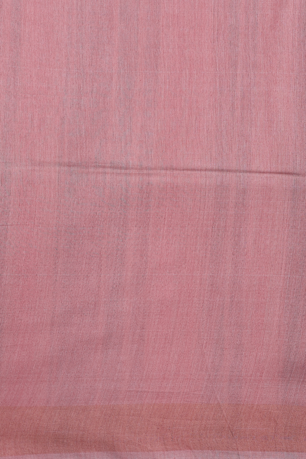 Tussar Silk Saree In Plum Brown With Allover Design