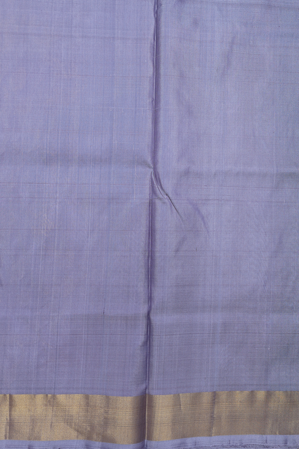 Uppada Silk Saree In Pigeon Blue With Floral Design