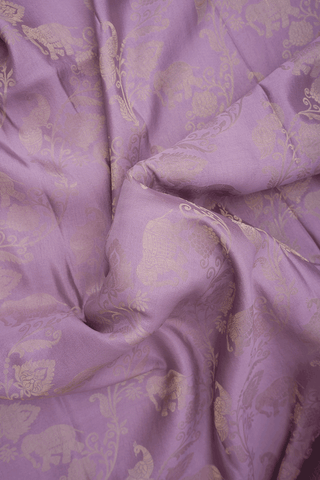 Vanasingaram Design Dusty Purple Mysore Silk Saree