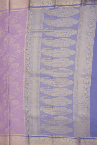 Vanasingaram Design Dusty Purple Mysore Silk Saree