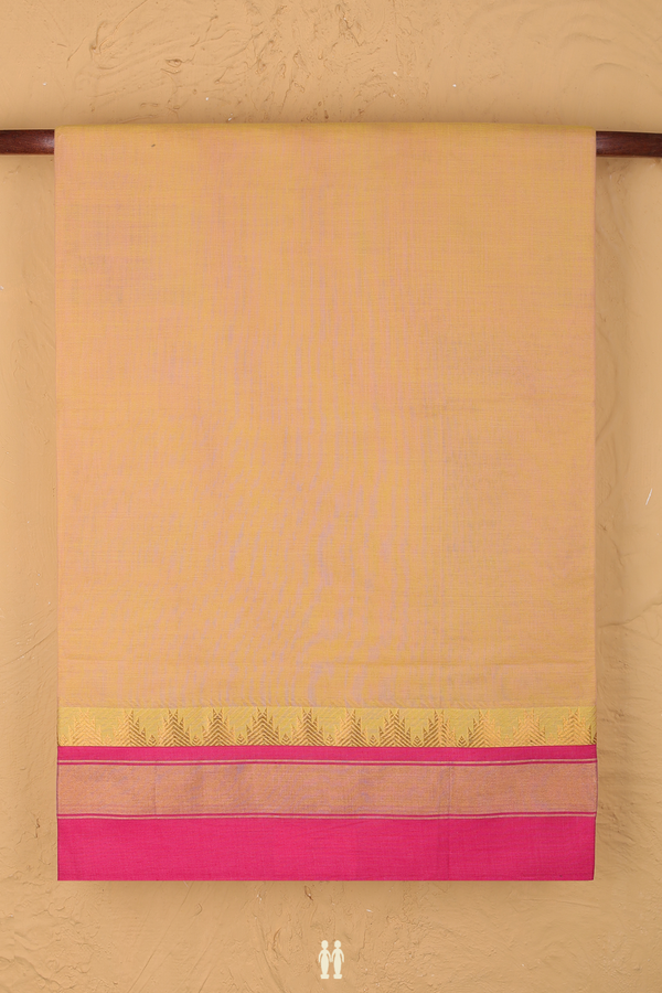 Venkatagiri Cotton Saree In Dual Tone With Contrast Border