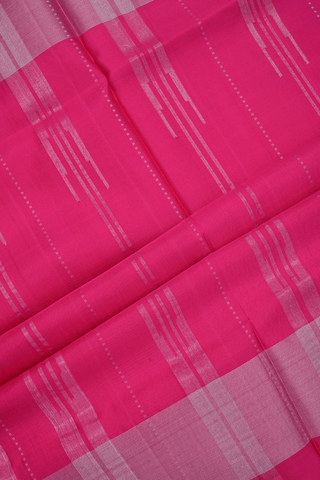 Zari Striped Design Teal Mulberry Soft Silk Saree
