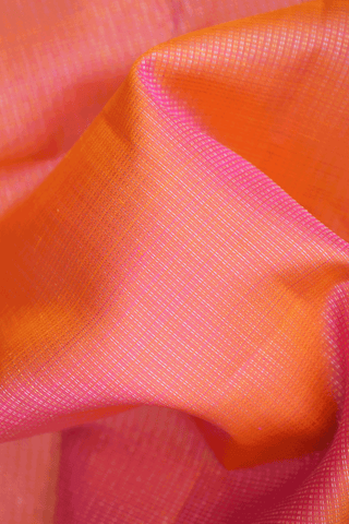 Zari Striped Design Tulip Pink Kanchipuram Silk Saree