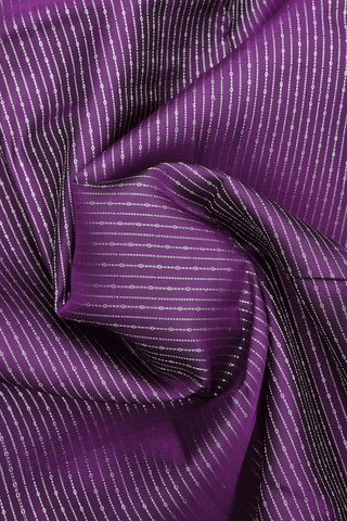 Zari Stripes Design Deep Purple Kanchipuram Silk Saree
