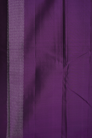 Zari Stripes Design Deep Purple Kanchipuram Silk Saree