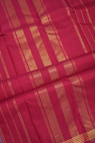 Zari Striped Multicolor Kanchipuram Silk Saree
