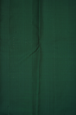 Zari Striped Forest Green Kanchipuram Silk Saree