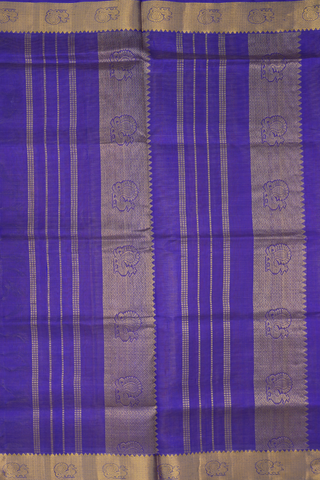Zari Striped Magenta Traditional Silk Cotton Saree