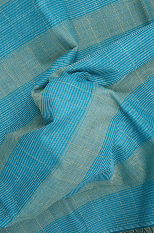 Allover Checks Design Dual Tone Narayanpet Cotton Saree