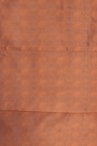 Allover Design Brown Semi Silk Saree