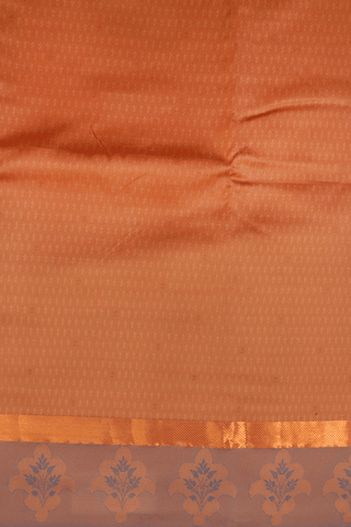 Allover Design Brown Semi Silk Saree