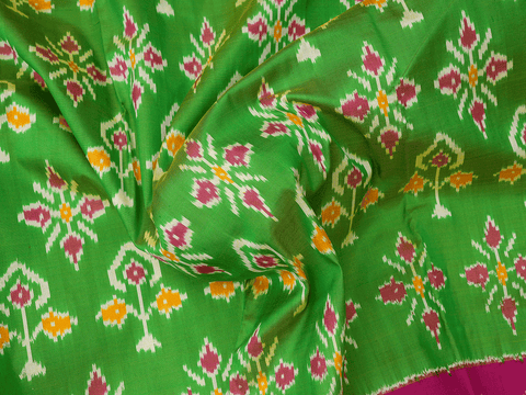 Allover Design Parrot Green Pavadai Sattai Material