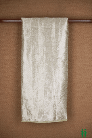 Allover Zari Design Silver Tissue Banarasi Silk Saree