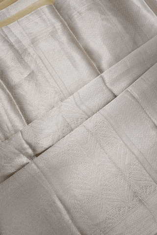 Allover Zari Design Silver Tissue Banarasi Silk Saree