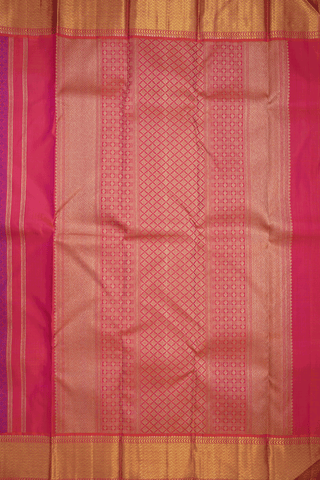 Checks With Buttas Dual Tone Kanchipuram Silk Saree