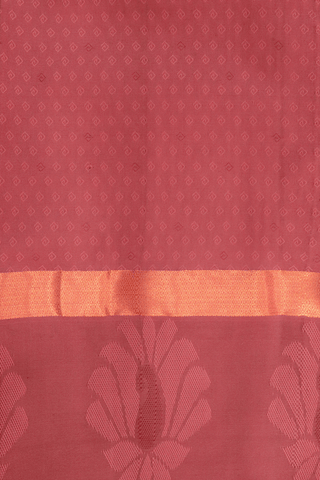 Contrast Border Pink Semi Silk Saree
