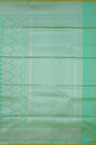 Floral Zari Design Pastel Green Banarasi Silk Saree