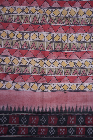 Hand Painted Multicolor Kalamkari Odisha Silk Saree