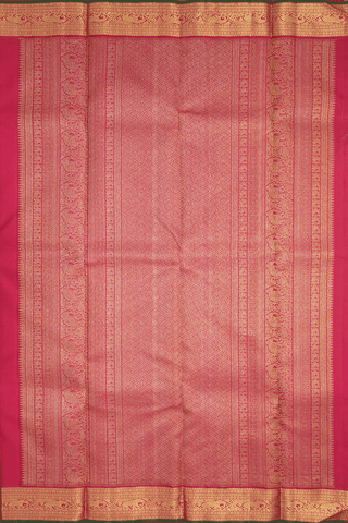 Iruthalai Pakshi Buttas Royal Yellow Kanchipuram Silk Saree