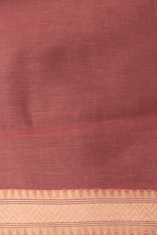 Leaf Zari Design Blush Pink Semi Banarasi Silk Saree